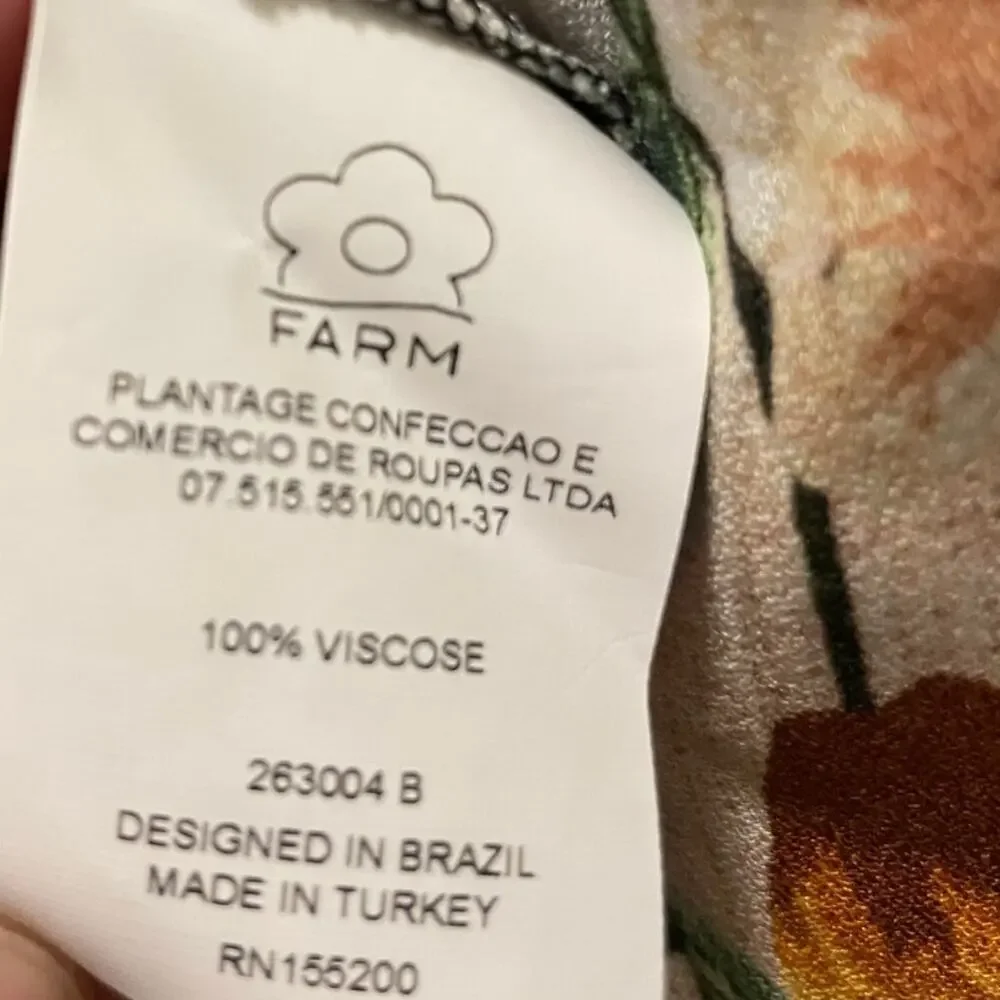 Farm Rio Esmeralda Floral Maxi Dress | Cottagecore, Boho Peasant S Sold Out Rare - Picture 8 of 8